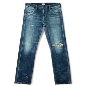 Citizens of Humanity Premium Vintage Distressed Boyfriend Jeans, Size 28